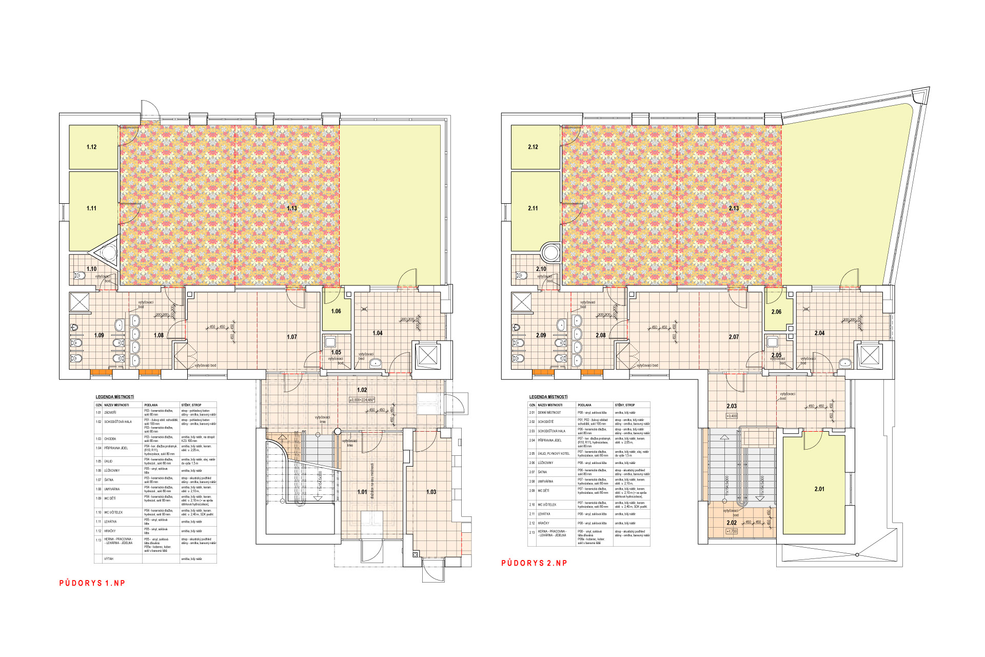 2018 - MS Prelouc - V01 - Pudorysy