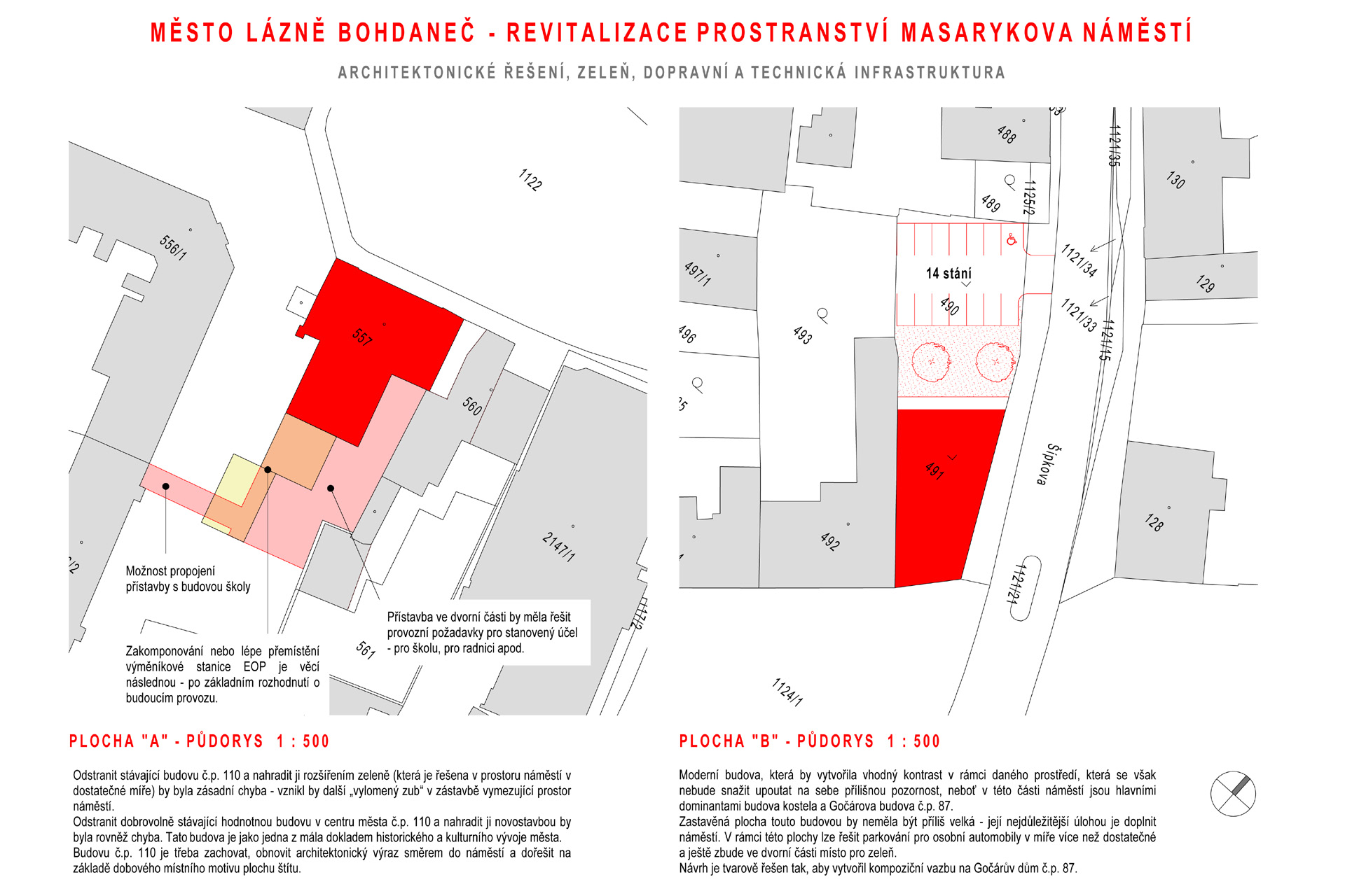 2023 - Bohdanec - Namesti - 03 - Pudorysy
