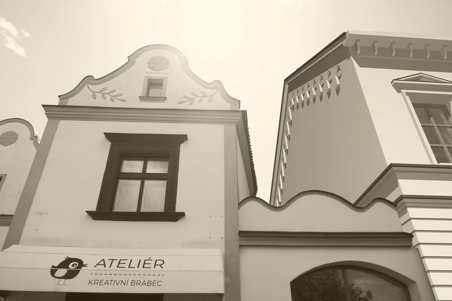 2023 - Bohdanec - Namesti - Per 02 - Historicka - Stit 01 - Navrh